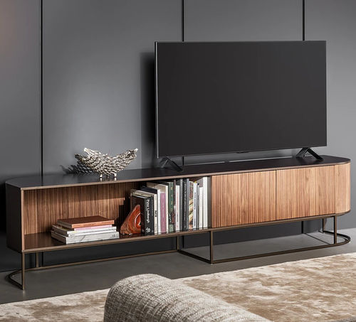 Meuble TV contemporain - Dune - BONALDO - lowboard / avec rangement intégré / 2 portes