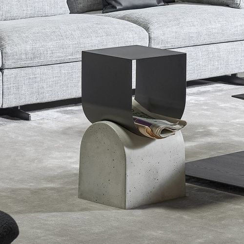 Porte-revues contemporain - Vague - BONALDO - résidentiel / en béton / en métal peint