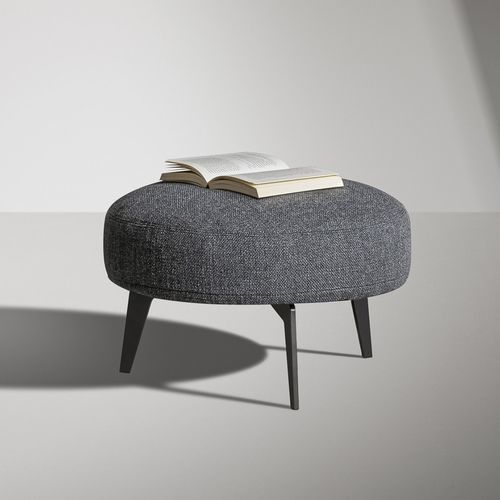 Pouf contemporain - Lovy  - BONALDO - en tissu / en métal peint / carré