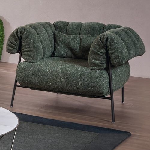 Fauteuil contemporain - Tirella - BONALDO - en tissu / en métal / déhoussable