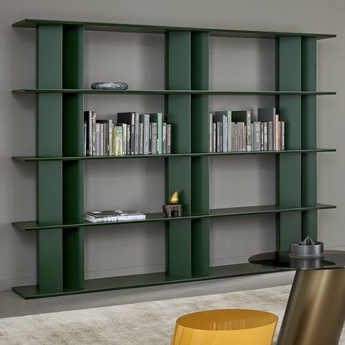 Bibliothèque modulable - Dogma - BONALDO - contemporaine / en chêne / en noyer