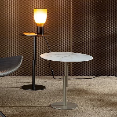 Table d'appoint contemporaine - Innesti - BONALDO - en métal peint / en céramique / avec piètement en métal peint