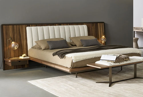 Lit double - Nelson - BONALDO - contemporain / avec tête de lit / avec tables de chevet