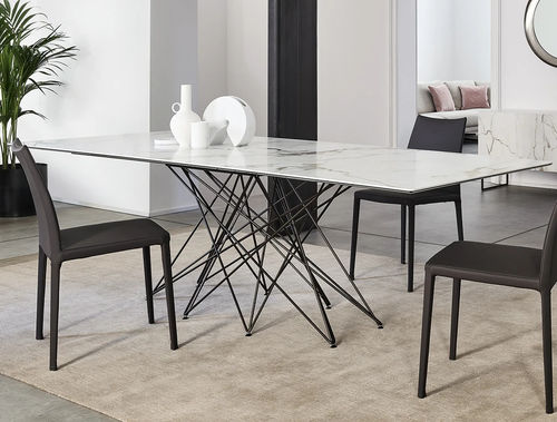 Table à manger contemporaine - Octa - BONALDO - en chêne / en noyer / en placage de bois