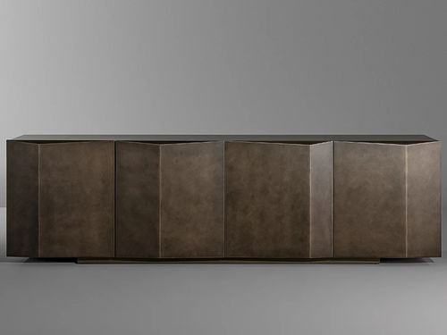Buffet contemporain - Bernois - BONALDO - en métal peint / en bois laqué / par Roberto Paoli