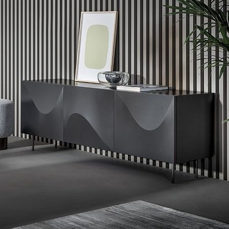 Buffet contemporain - Vertigo - BONALDO - en polyuréthane / en métal peint / en bois laqué
