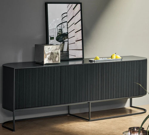 Buffet contemporain - Dune - BONALDO - en métal peint / en céramique / en placage de bois