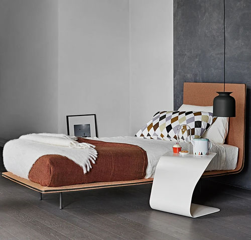 Lit double - Thin  - BONALDO - simple / contemporain / tapissé