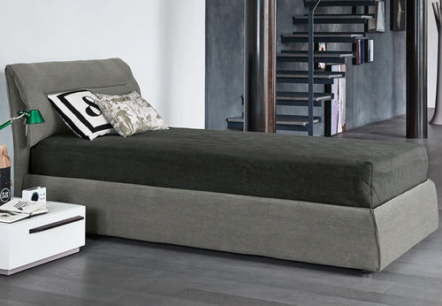 Lit simple - Campo  - BONALDO - contemporain / tapissé / avec tête de lit tapissée