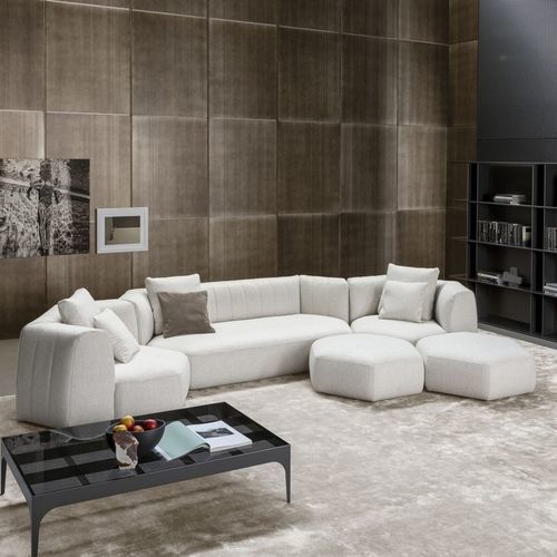 Canapé modulable - Panorama  - BONALDO - contemporain / en tissu / en cuir