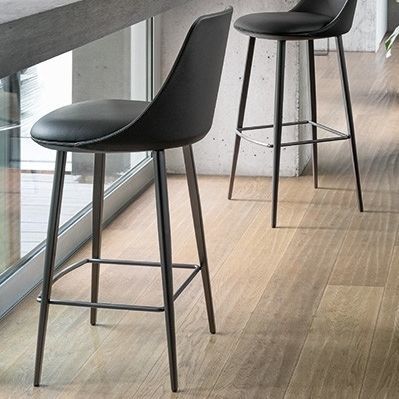 Chaise de bar contemporaine - Itala too - BONALDO - d'intérieur / en tissu / en cuir
