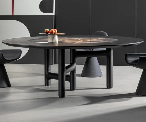 Table à manger contemporaine - Pivot ST - BONALDO - en chêne / en noyer / en placage de bois