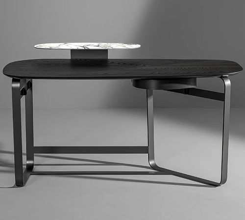 Bureau sur pied - Gauss - BONALDO - contemporain / en céramique / en placage de bois