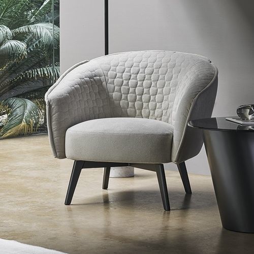 Fauteuil contemporain - Bruno - BONALDO - en cuir / en tissu / déhoussable