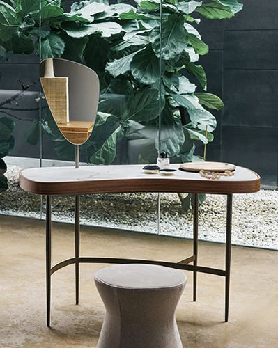 Coiffeuse contemporaine - Venus - BONALDO - en placage de bois / en noyer / en métal peint