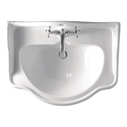 Vasque sur pied - 1047 - Kerasan - en céramique / avec miroir ajustable / 1 trou