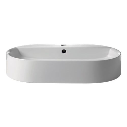 Vasque à poser - 0285 - Kerasan - en céramique / ovale / 1 trou