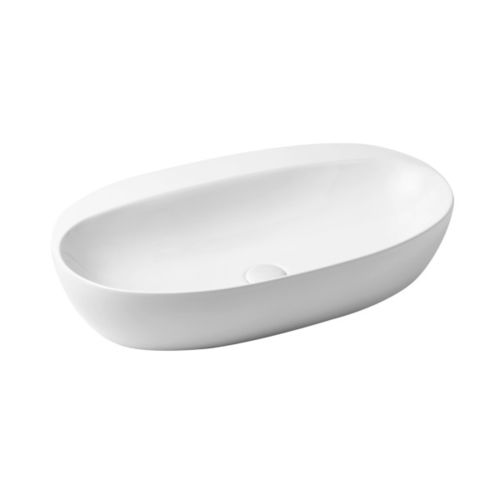 Vasque à poser - ELLA070420C0 - Azzurra - en céramique / ovale / sans trou
