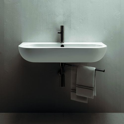 Vasque suspendue - NULS07545T0M - Azzurra - en céramique / avec miroir ajustable / rectangulaire