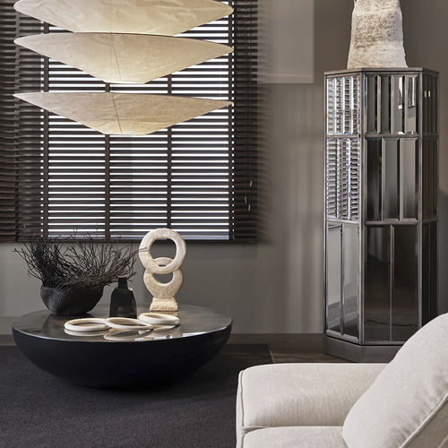 Table basse contemporaine - BONGO - MERIDIANI - en acier / en acier inoxydable / en laiton
