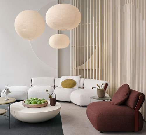 Canapé modulable - VINCENT OPEN AIR  - MERIDIANI - d'angle / compact / contemporain