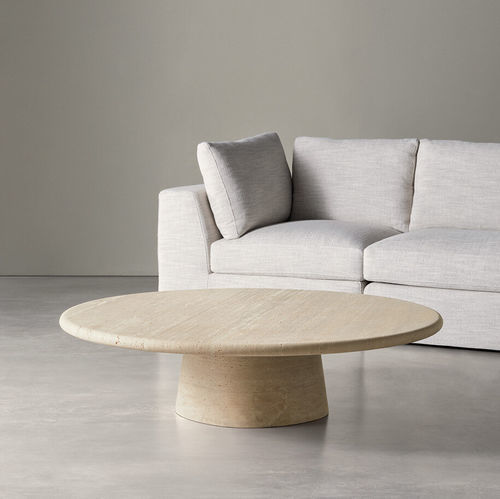 Table basse contemporaine - LEON - MERIDIANI - en bois / en marbre / avec piètement en bois laqué