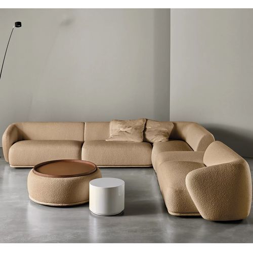 Canapé modulable - RENÉ - MERIDIANI - en arc de cercle / contemporain / en tissu