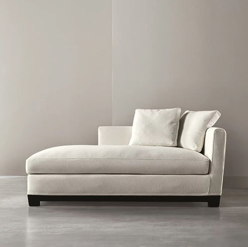 Méridienne contemporaine - ALLEN - MERIDIANI - en tissu / en cuir / en chêne