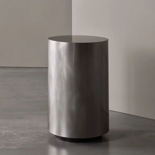Table d'appoint contemporaine - BELT - MERIDIANI - en verre / en marbre / avec piètement en laiton