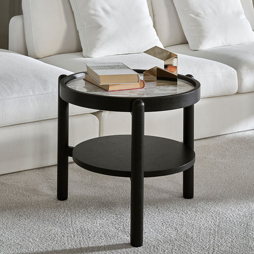 Table d'appoint contemporaine - VITTORIO - MERIDIANI - en chêne / en MDF / en bois laqué