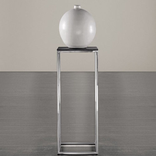 Sellette contemporaine - HARDY - MERIDIANI - en verre laqué / en chêne / en bois laqué brillant