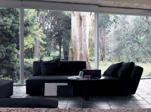Canapé contemporain - ITACA  - Verzelloni - en coton / noir / par Studio Lievore Altherr Molina