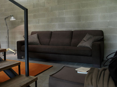 Canapé contemporain - FRANK  - Verzelloni - en coton / marron / par Studio Lievore Altherr Molina