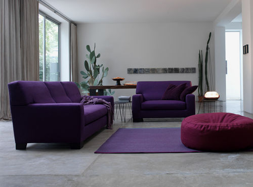 Pouf contemporain - FRANK  - Verzelloni - en tissu / par Studio Lievore Altherr Molina