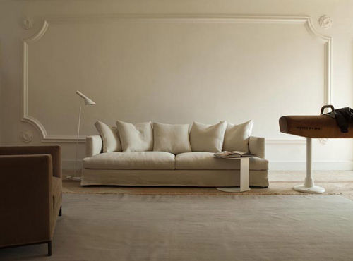 Canapé contemporain - HAMPTON MEMORY  - Verzelloni - blanc / 2 places