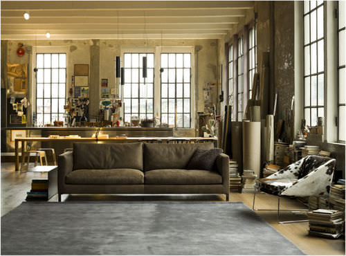 Canapé contemporain - HAMPTON  - Verzelloni - marron / 2 places