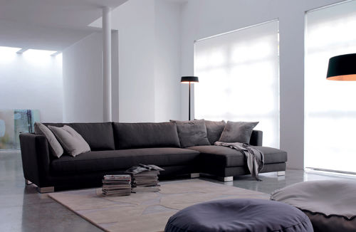Canapé modulable - LINK  - Verzelloni - contemporain / en coton / marron