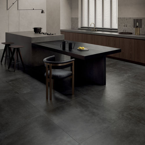 Carrelage en grès cérame - CONCRETO : DARK - LEA CERAMICHE - finition naturelle / d'intérieur / d'extérieur