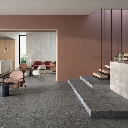 Carrelage en grès cérame - CLUSTER DARK - LEA CERAMICHE - finition naturelle / structure / d'intérieur