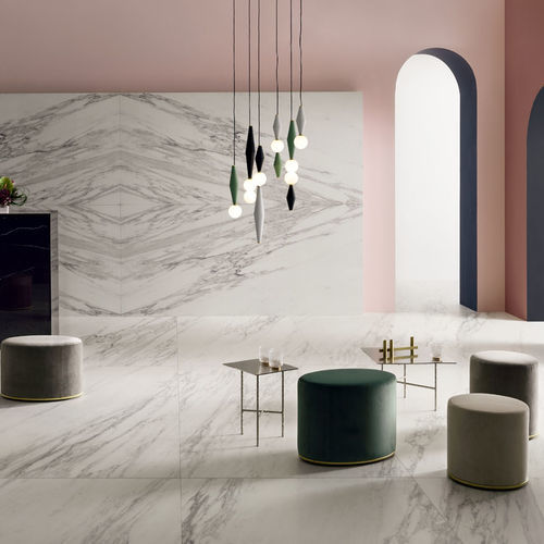 Carrelage en grès cérame - VENATO BIANCO - LEA CERAMICHE - finition naturelle / brillant / d'intérieur