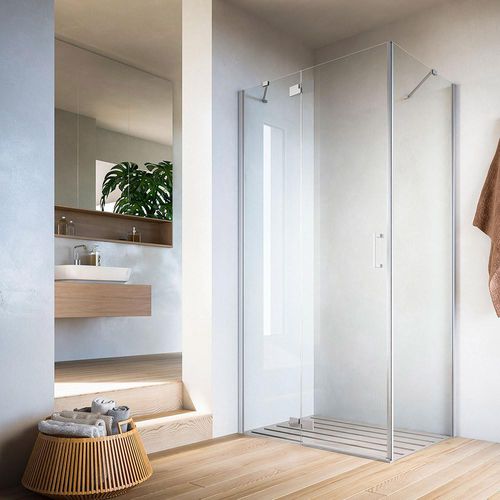 Paroi de douche battante - SOHO QC+QB - GLASS 1989 - d'angle / d'angle / en verre trempé