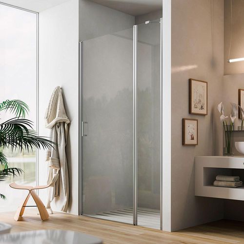 Paroi de douche à pivot - SOHO QA - GLASS 1989 - en niche / en verre trempé / en verre transparent