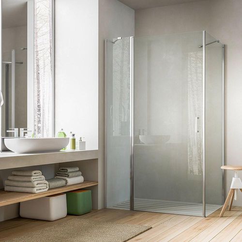Paroi de douche à pivot - SOHO QD+QL - GLASS 1989 - d'angle / d'angle / en verre trempé