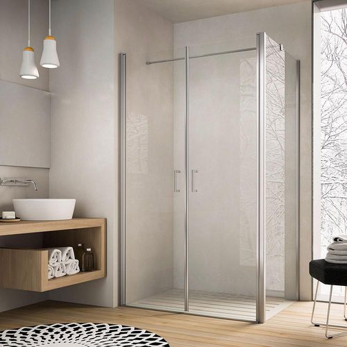 Paroi de douche battante - SOHO QG+QT - GLASS 1989 - d'angle / d'angle / en verre trempé