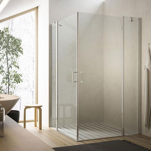 Paroi de douche battante - SOHO QD - GLASS 1989 - d'angle / d'angle / en verre trempé