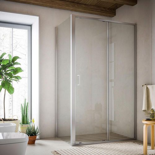 Paroi de douche coulissante - SOHO QO+QH - GLASS 1989 - d'angle / d'angle / en verre trempé