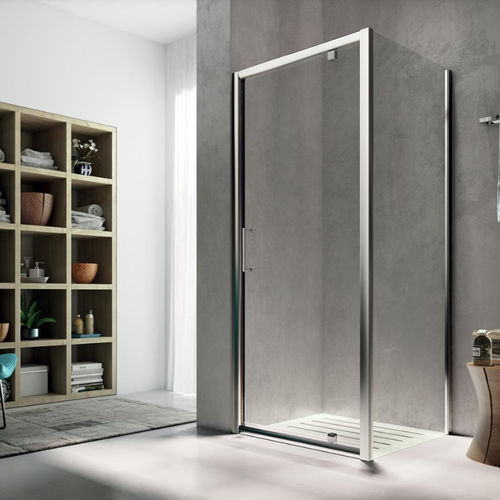 Cabine de douche en verre trempé - ISY IG+IH - GLASS 1989 - pivotante / d'angle / résidentielle