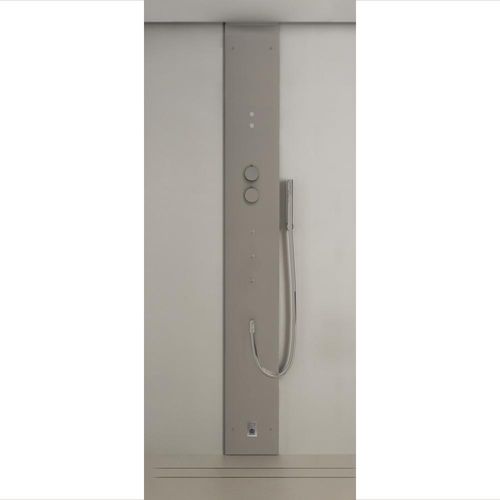 Colonne de douche thermostatique - MIMESI  - GLASS 1989 - à vapeur / en inox / murale