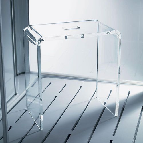 Siège de douche mobile - GLASS 1989 - à poser / en méthacrylate / résidentiel