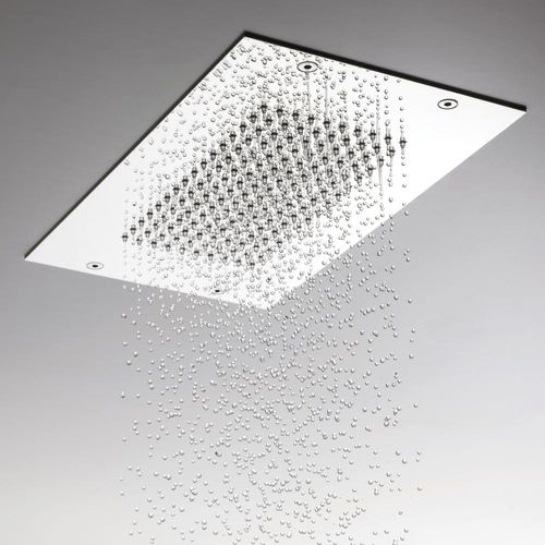 Pommeau de douche de plafond - GLASS 1989 - rectangulaire / pluie / cascade